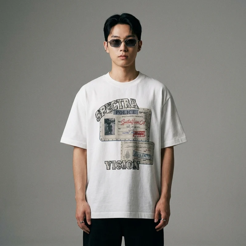T-Shirt Imprimé Vintage Oversize