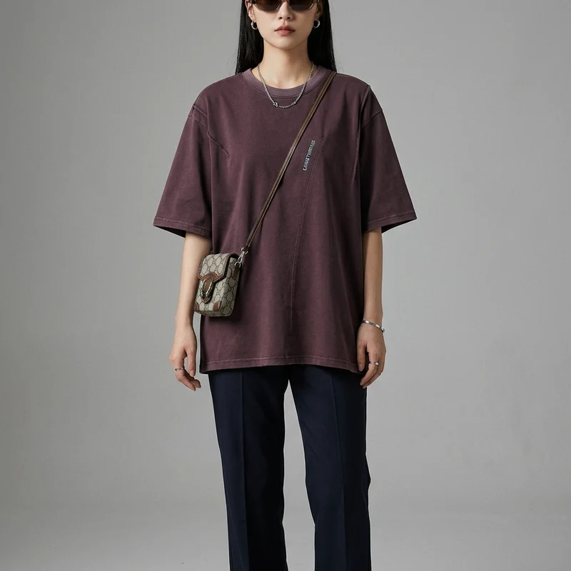 T-shirt Oversize Brodé Détressé