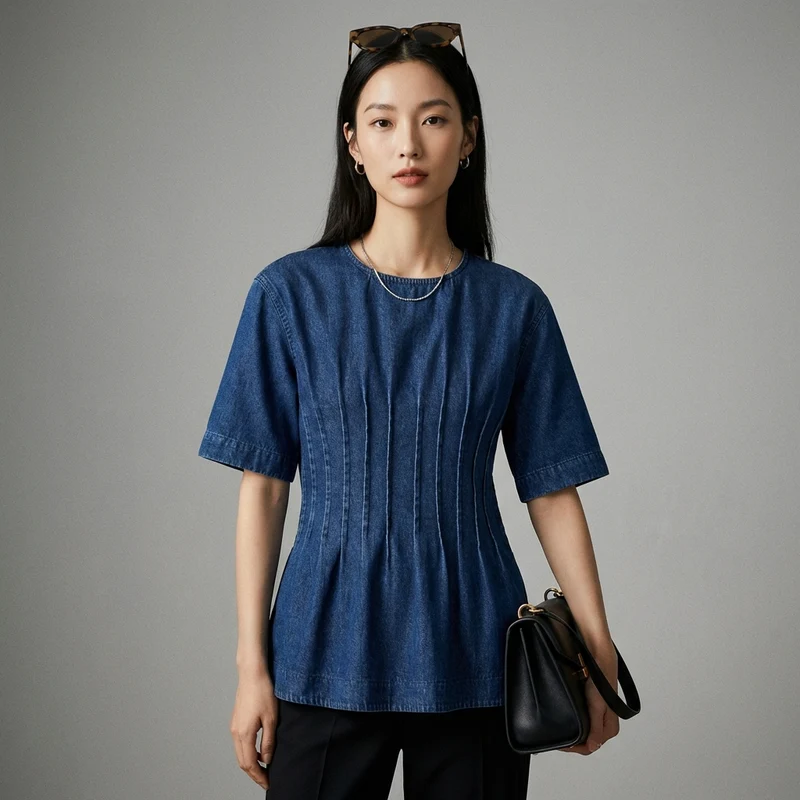Chemisier Denim Cintré