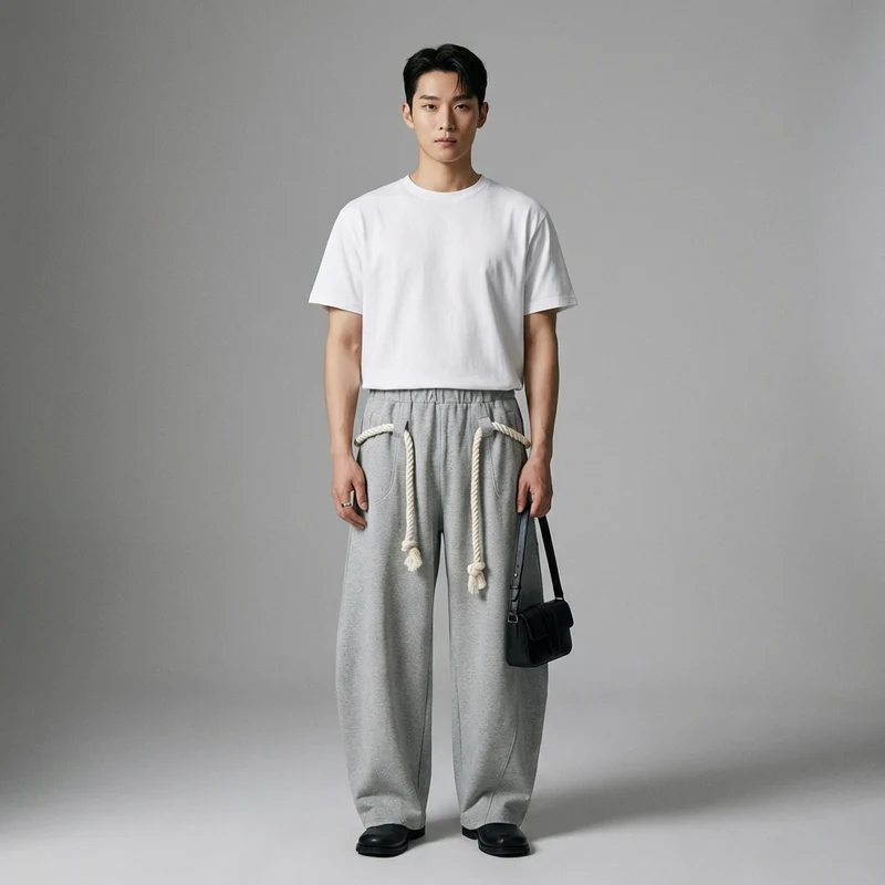 Pantalon Casual Coupe Ample