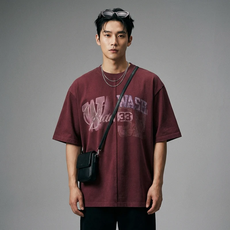 T-Shirt Oversize Imprimé Lettres