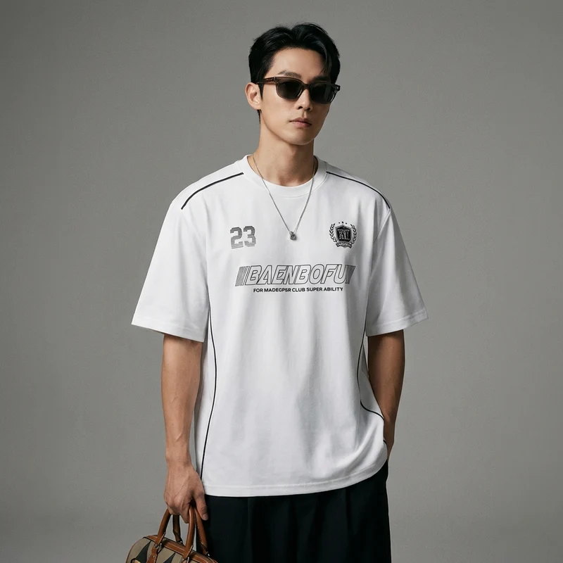 T-Shirt Oversize Imprimé Lettres