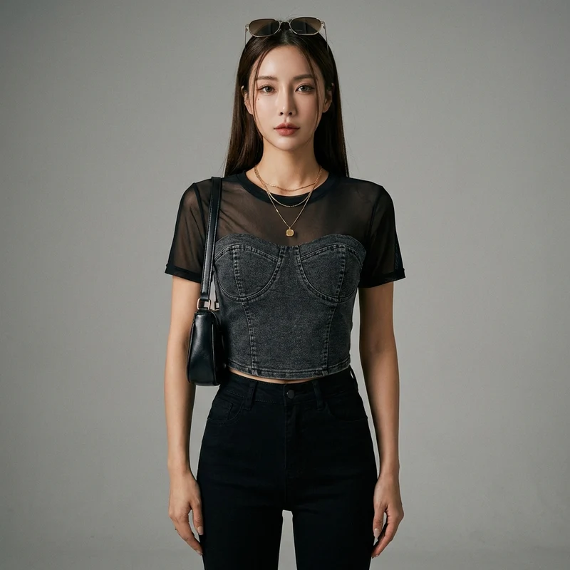 T-shirt Court Maille Uni