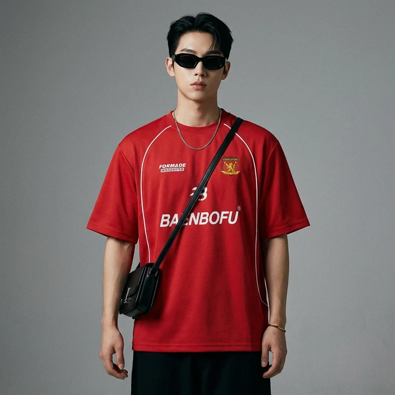 T-Shirt Imprimé Oversize en Coton