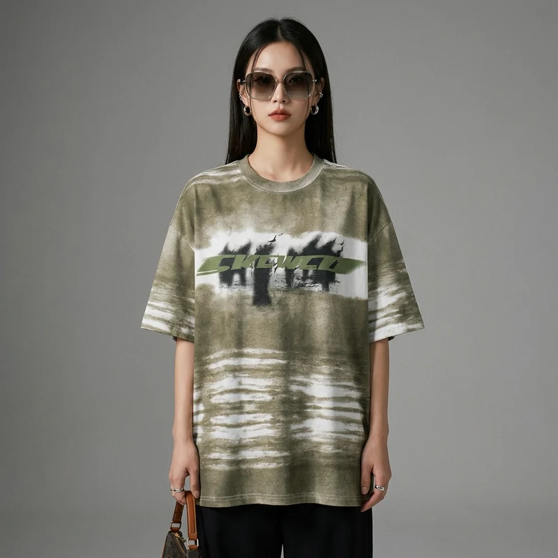 T-Shirt Oversize Imprimé Lettres