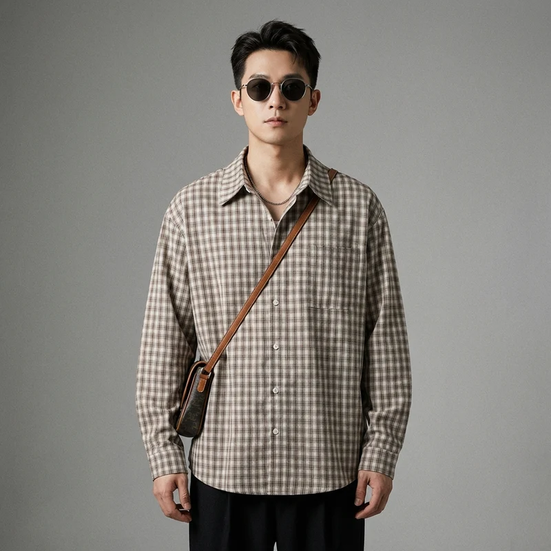 Chemise à Carreaux Oversize