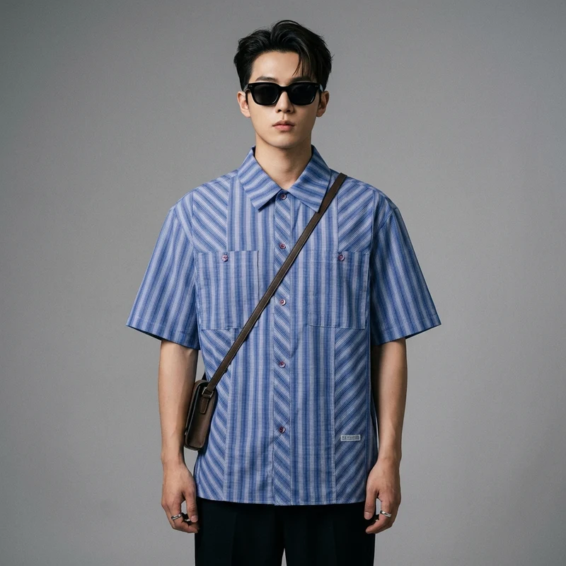 Chemise Rayée Oversize