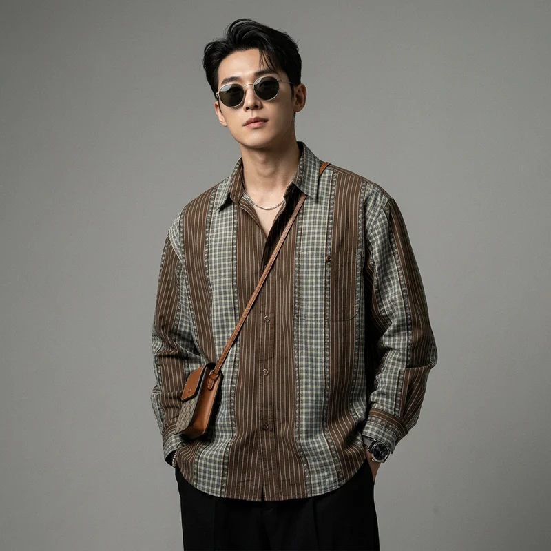 Chemise Rayée Oversize