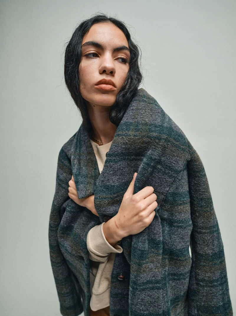 MMHBelieve Check Coat