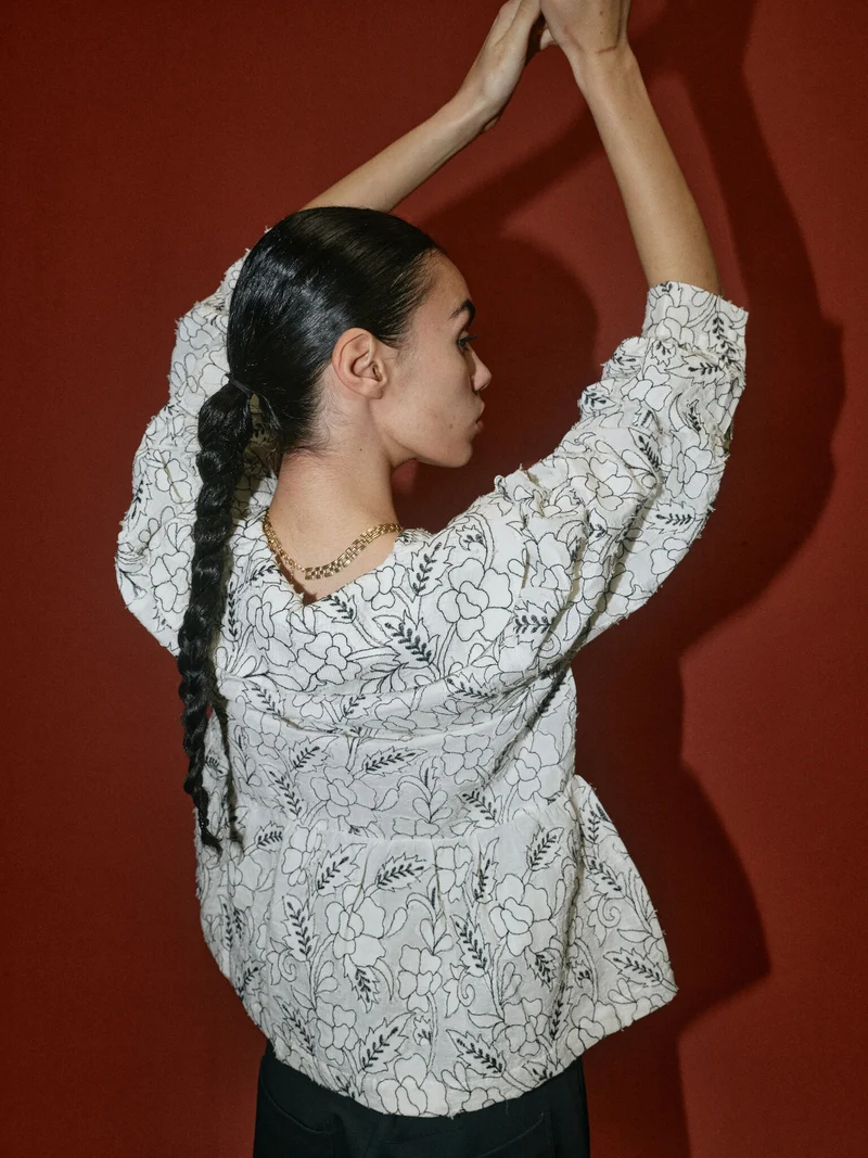 MMHPoet Jacquard Blouse