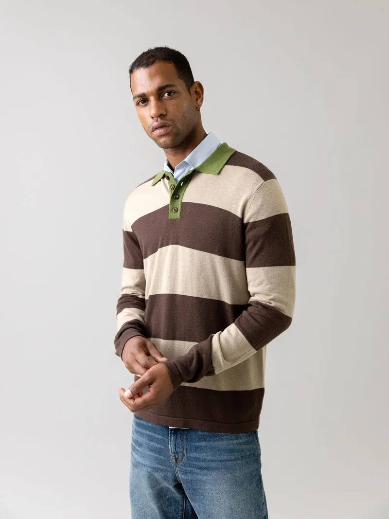 MMGRoyal Preppy LS Polo Knit