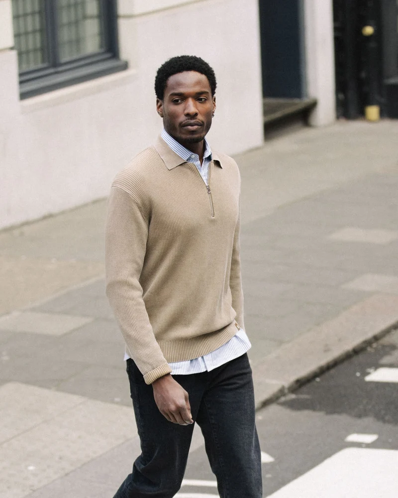 MMGRoyce Zip Polo Knit