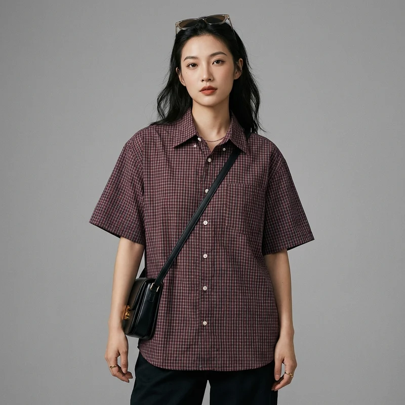 Chemise Carreaux Oversize