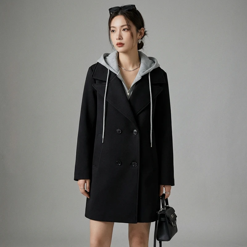 Manteau Détachable Oversize