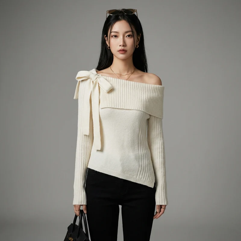 Pull Asymétrique Nœud Élégant