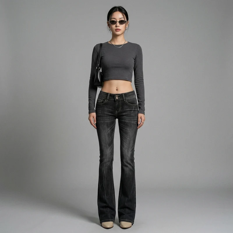 Jean Jambes Étroites Y2K