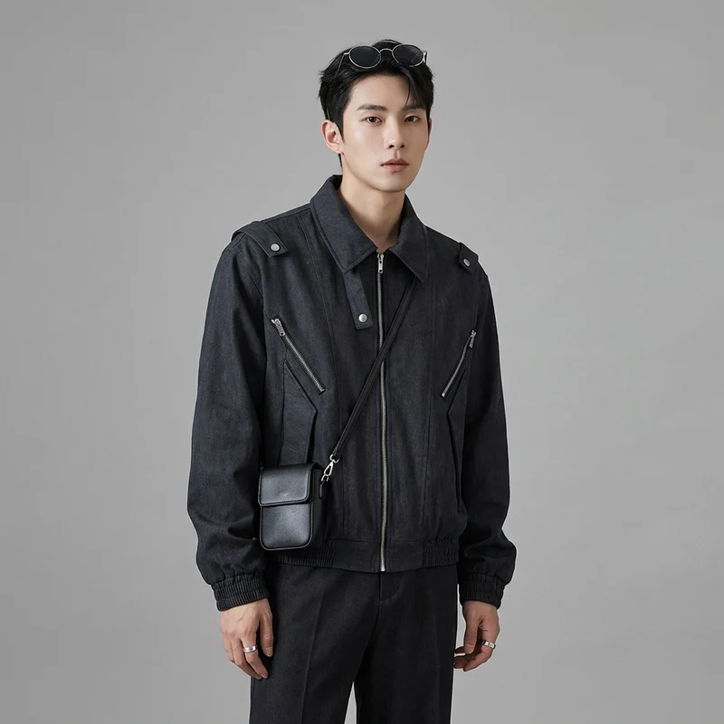 Veste en Coton Zippée