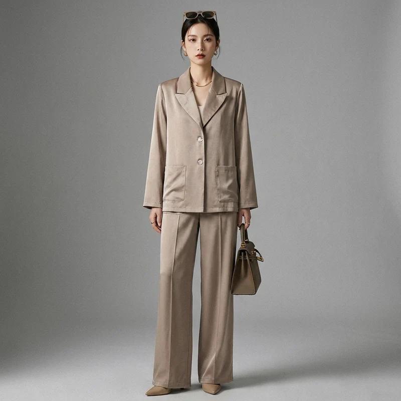 Ensemble Tailleur Oversize Élégant