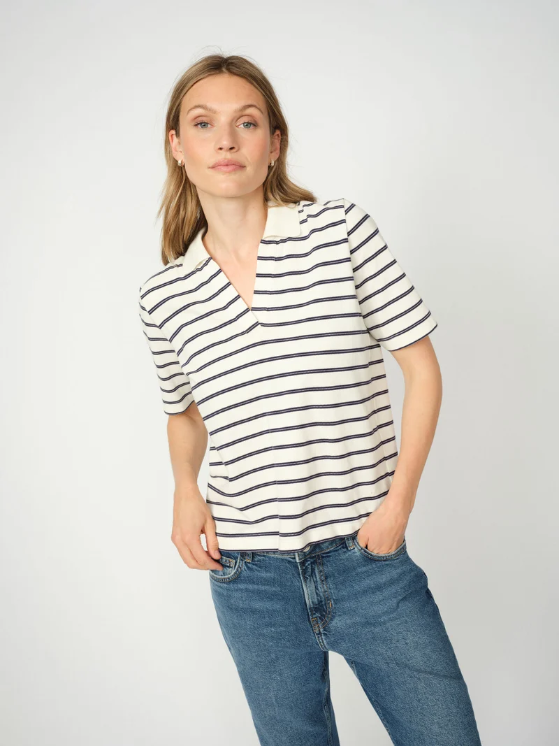 MMMilena Stripe Polo Tee