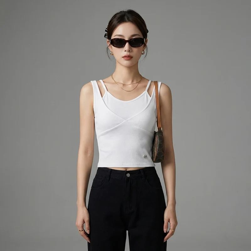 Ensemble Crop Top et Jupe Ajustée