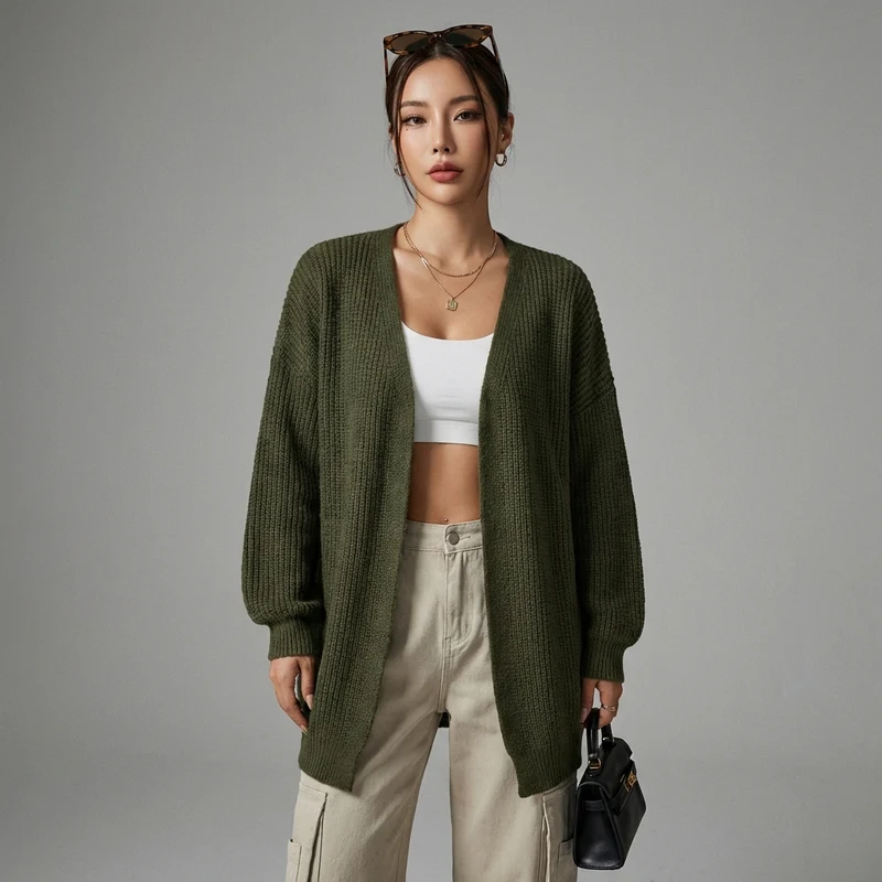 Cardigan Tricoté Simple