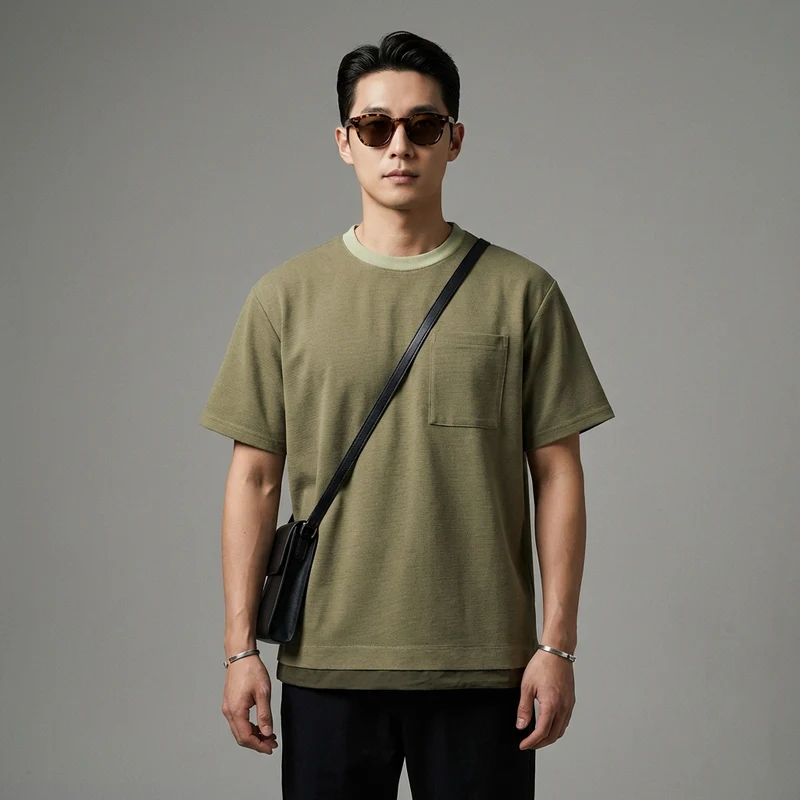 T-shirt Bicolore Streetwear