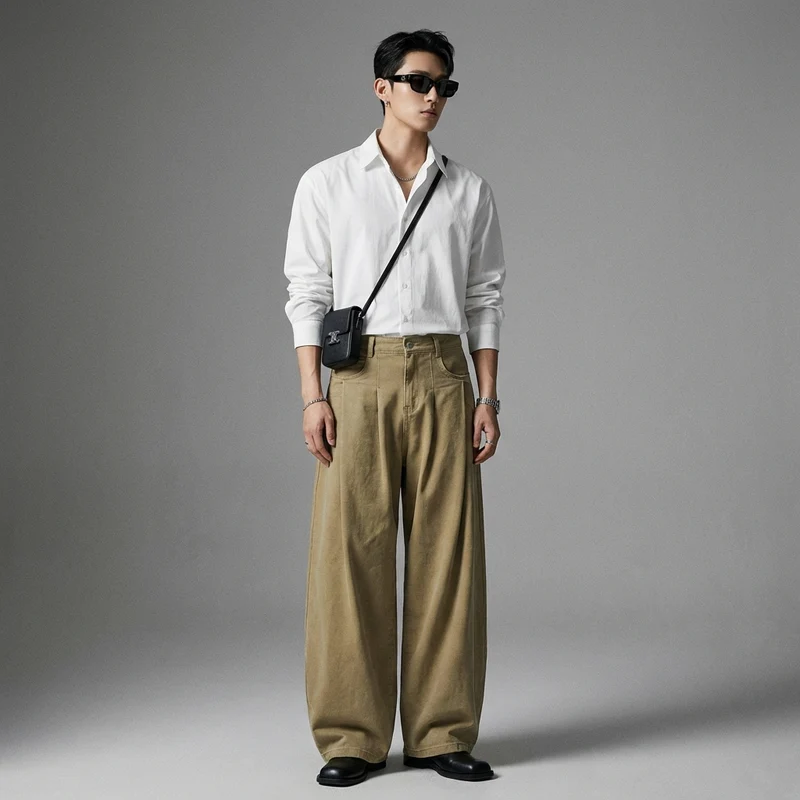 Pantalon Cargo Droit Décontracté
