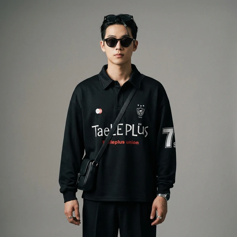 Polo Oversize Imprimé