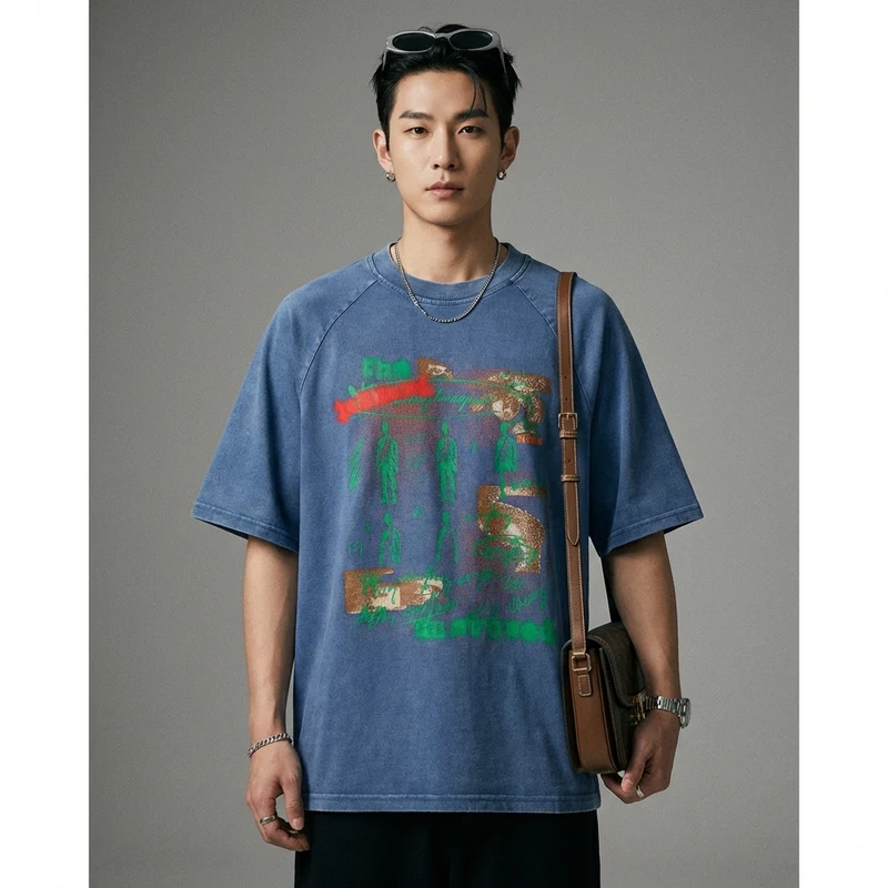 T-Shirt Oversize Coton Imprimé