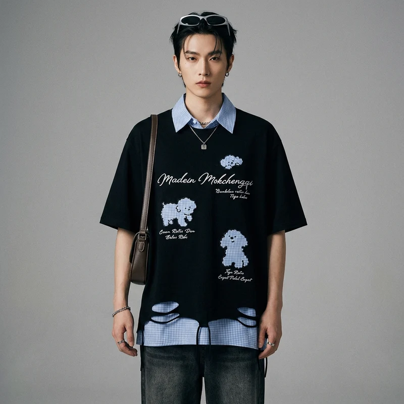 Polo Oversize Brodé Unisexe