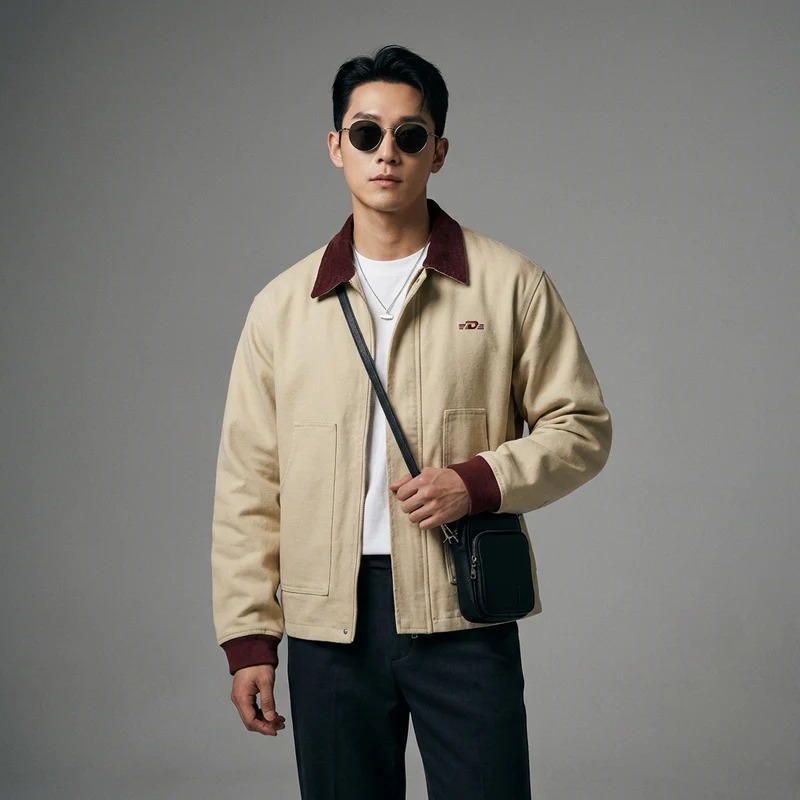 Veste Broderie Décontractée