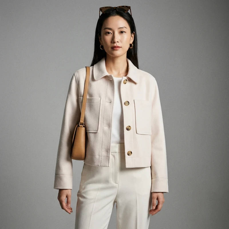 Veste Zippée Oversize Décontractée