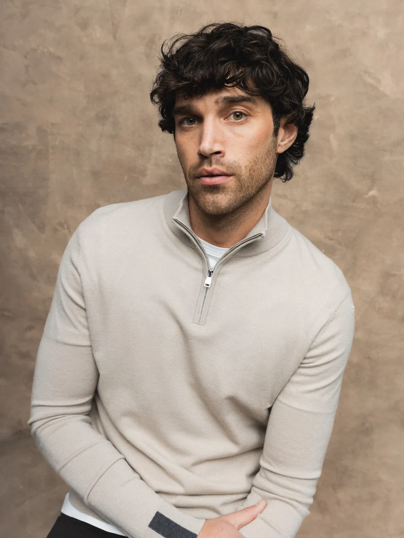 MMGAdam Soft Zip Turtle Neck Knit