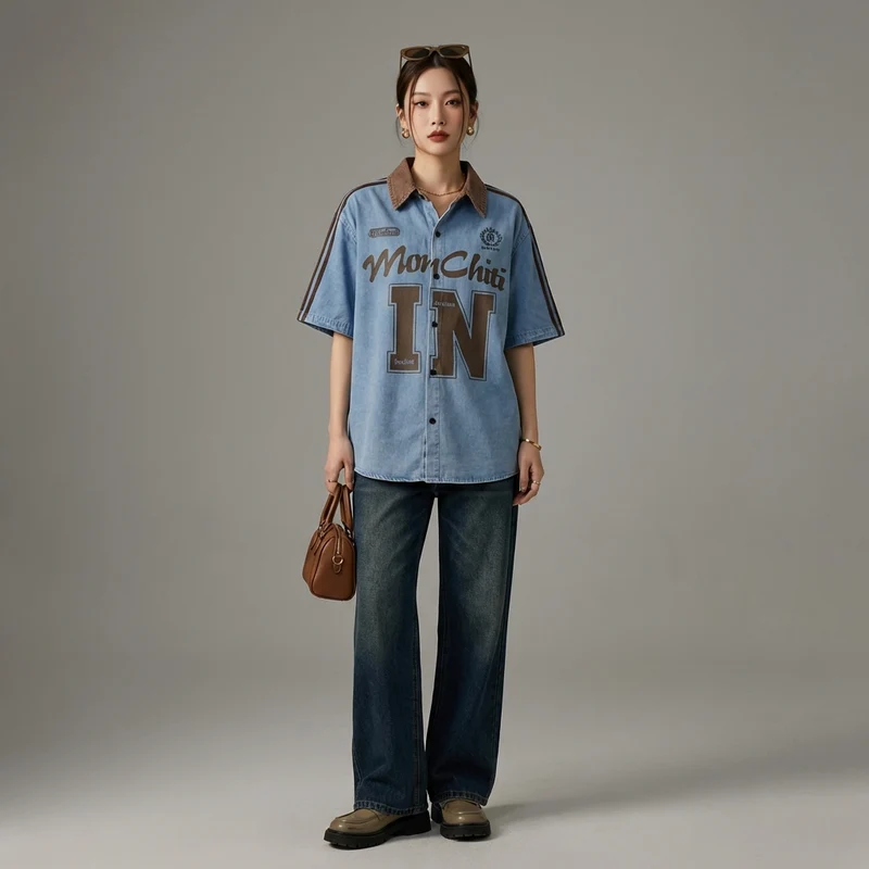 T-Shirt Loose Imprimé Floral