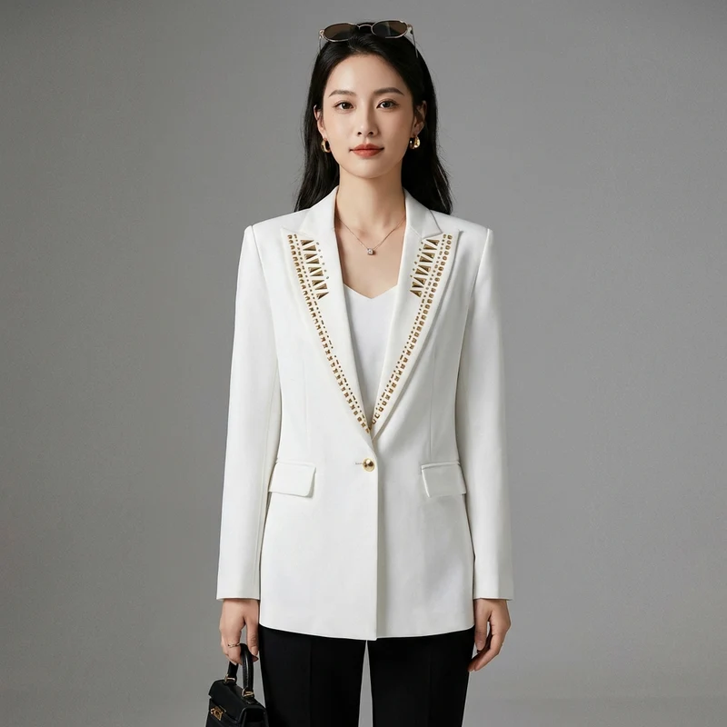 Blazer Boutonné Élégant