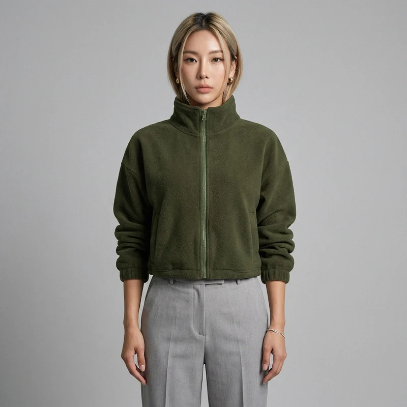 Veste Courte Zippée Streetwear