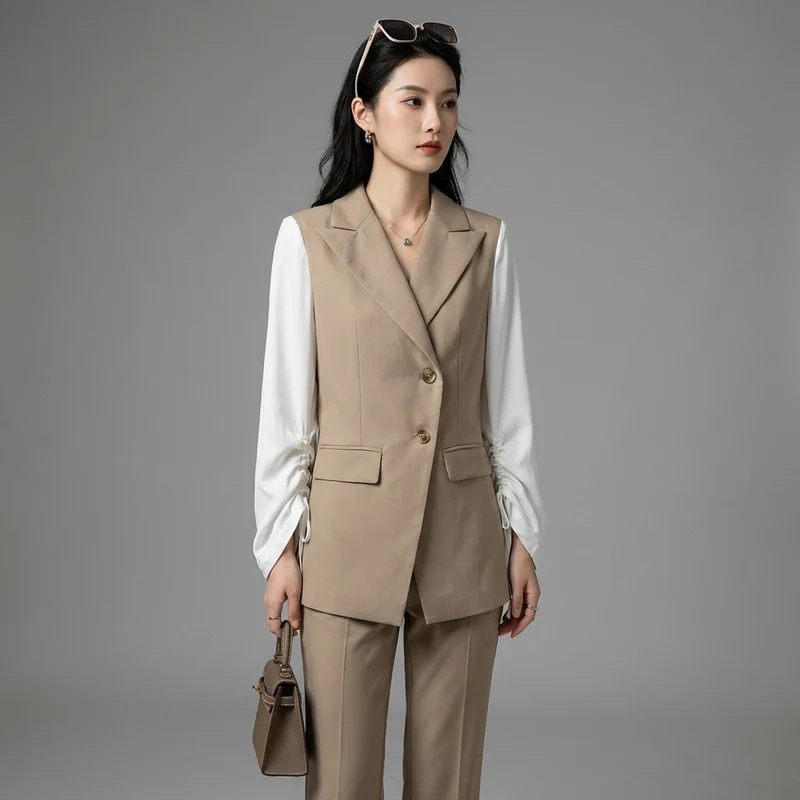 Veste de Costume Élégante Bicolore