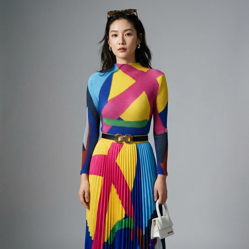 Ensemble Plissé Tendance