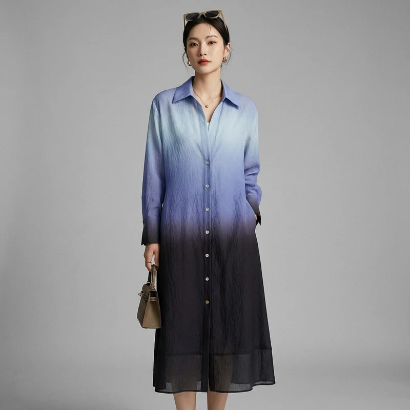 Robe Longue Dégradée Fluide