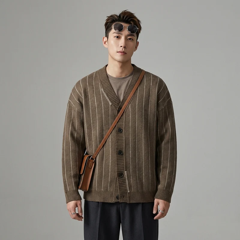Cardigan Rayé Oversize