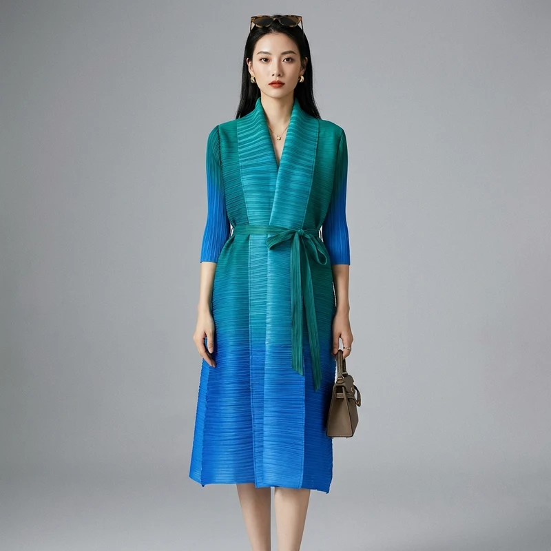 Robe Longue Tie-Dye Élastique