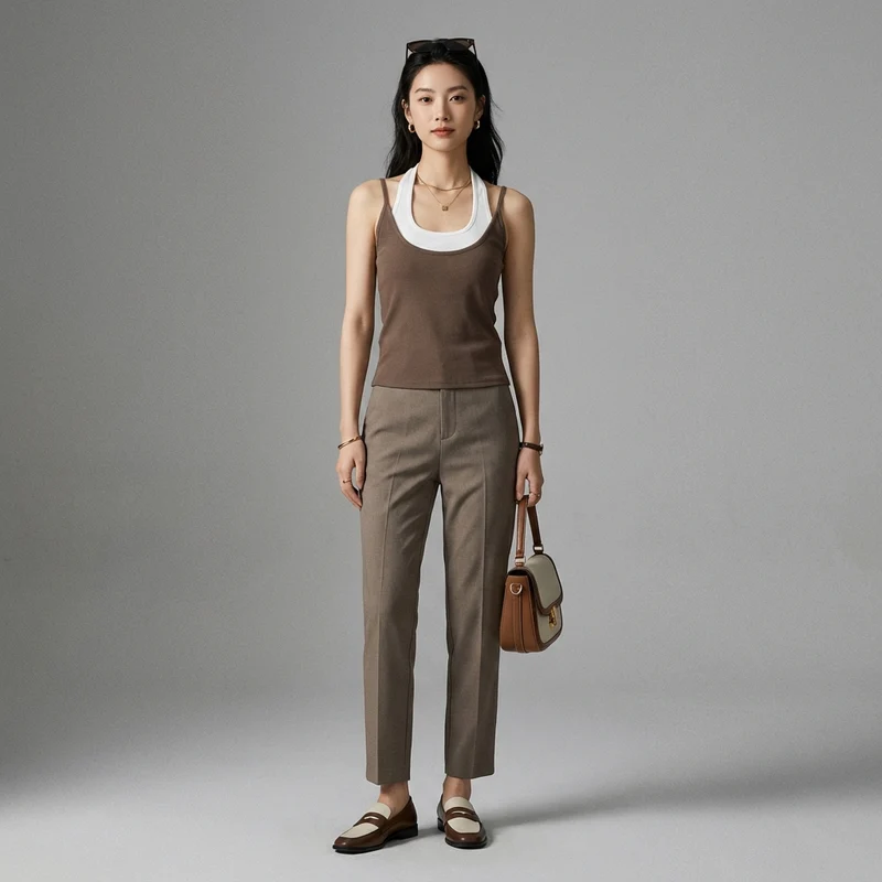 Top Col Halter Slim Fit