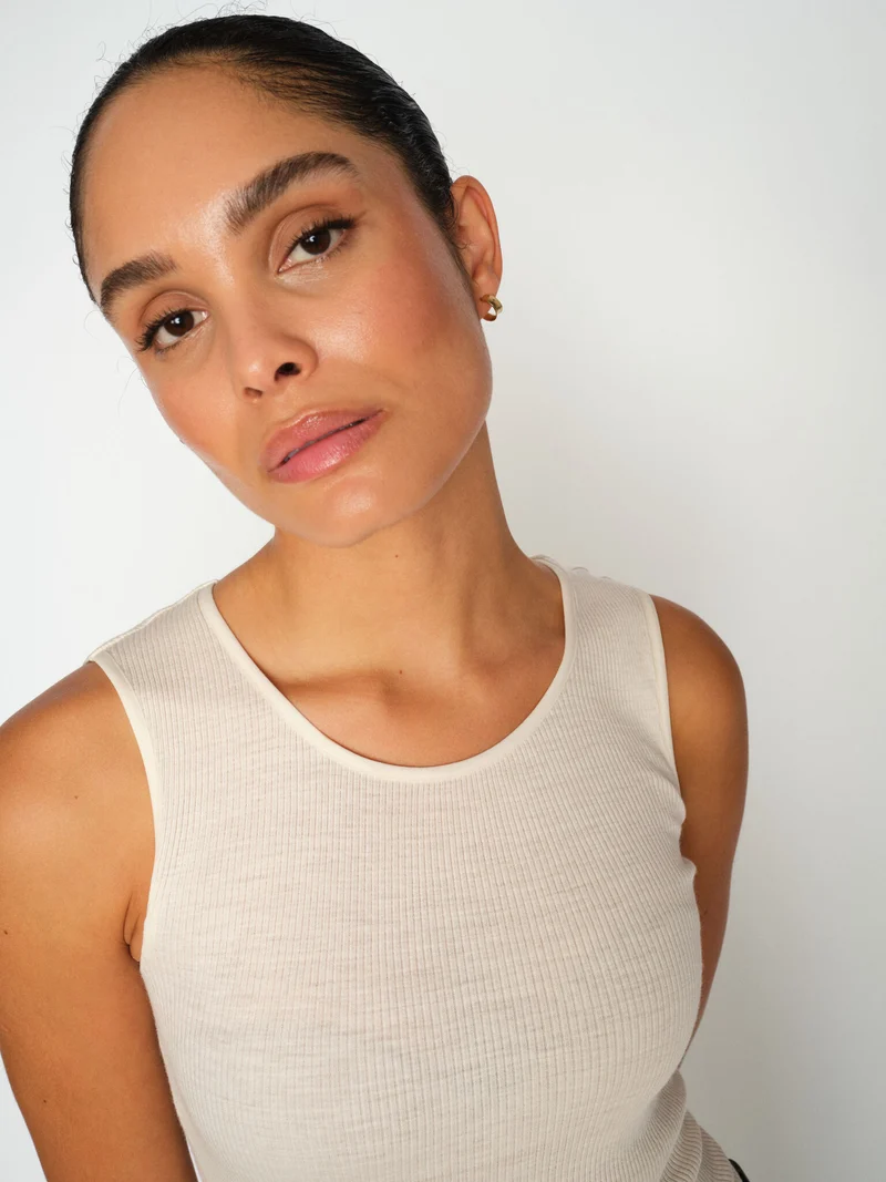 MMElaine Seamless Silk Tank Top