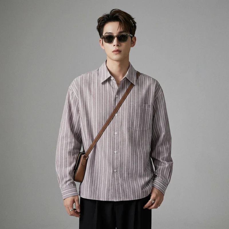 Chemise Rayée Oversize