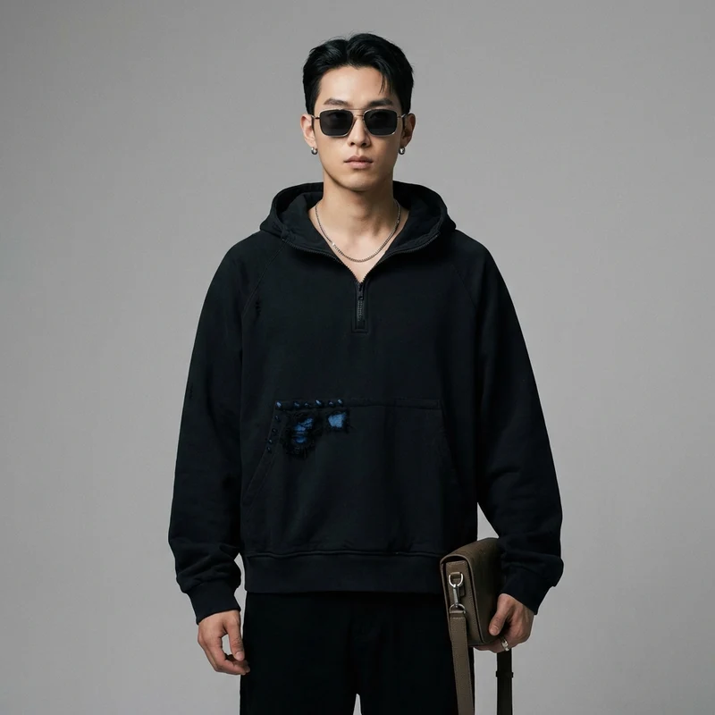 Hoodie Oversize Color Block