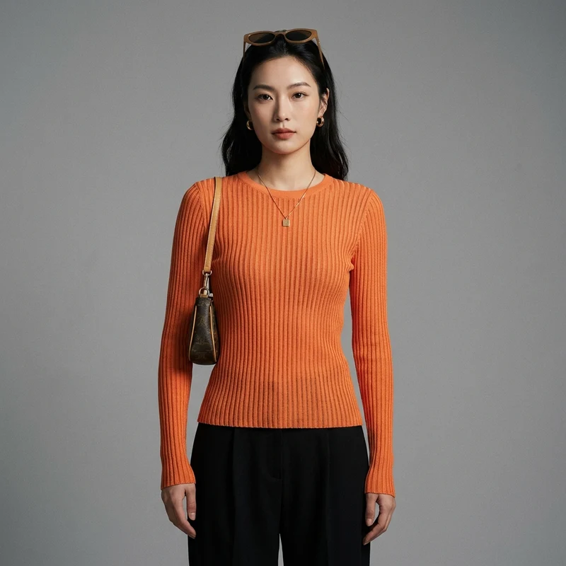 Pull Tricot Ajoure Manches Longues