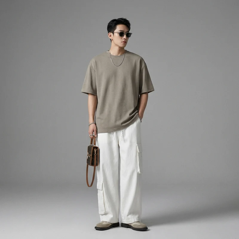 Pantalon Droit Décontracté