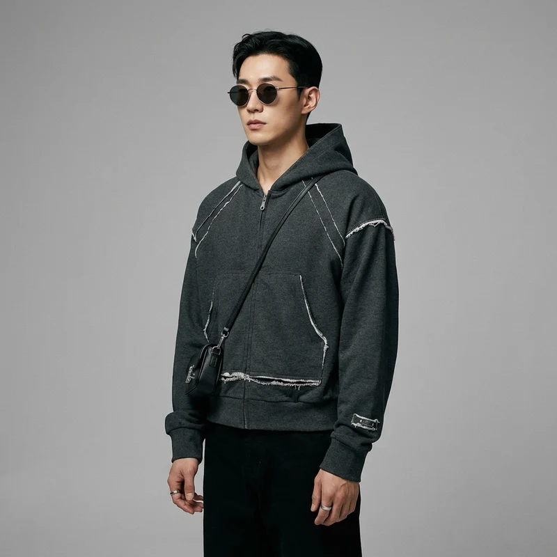 Sweat à Capuche Oversize Streetwear