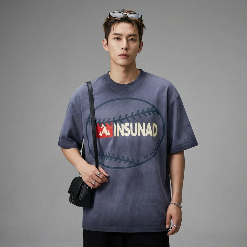 T-Shirt Dégradé Imprimé Oversize