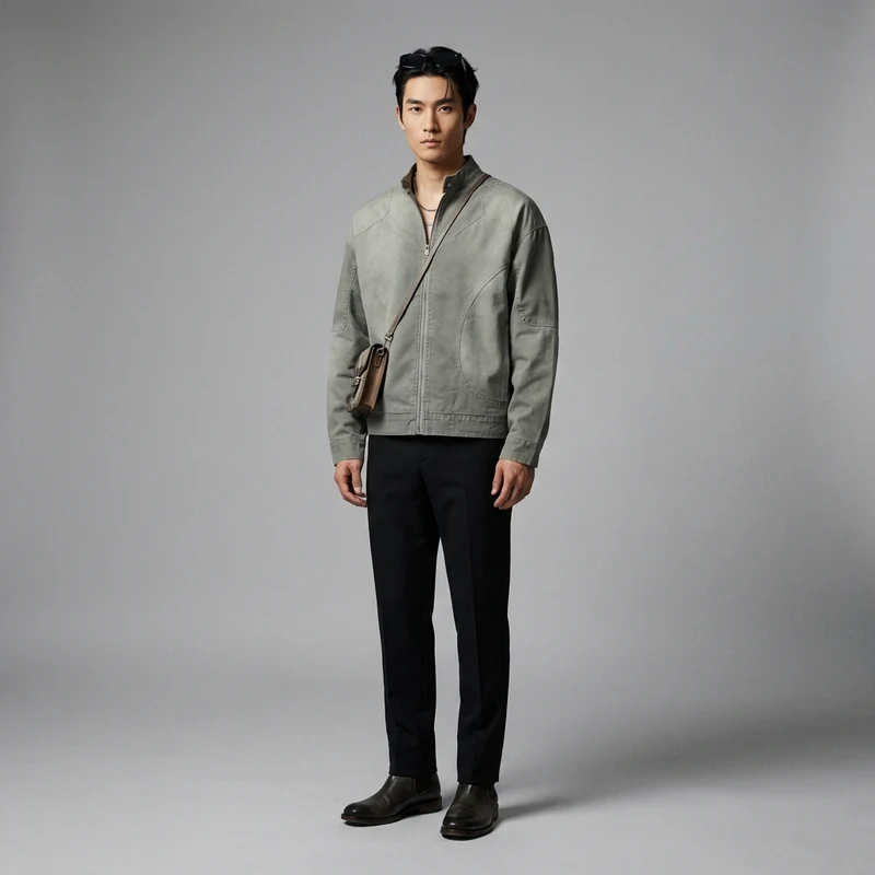 Veste Denim Décontractée Unisexe